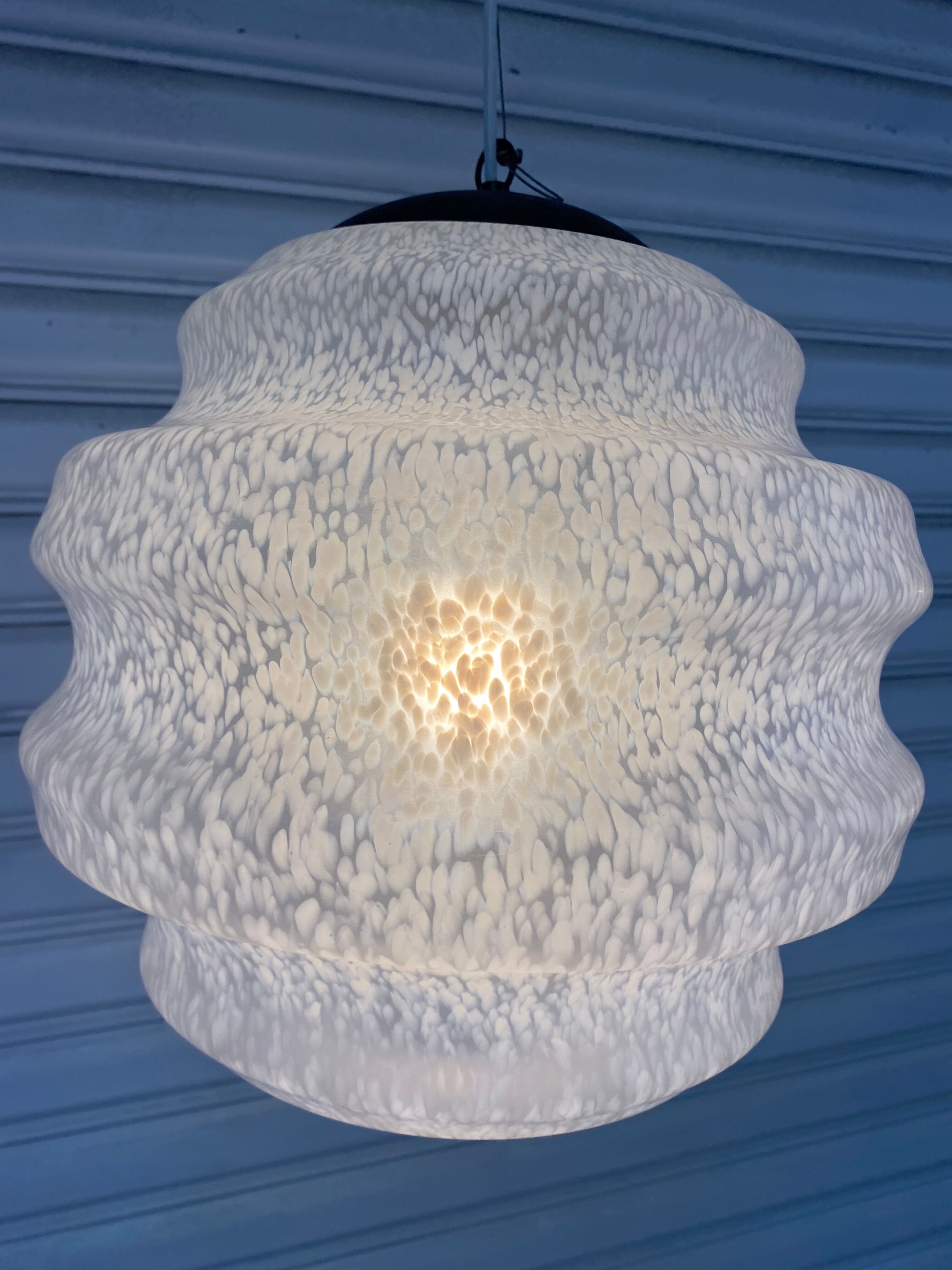 Murano glass chandelier Mazzega - 80s