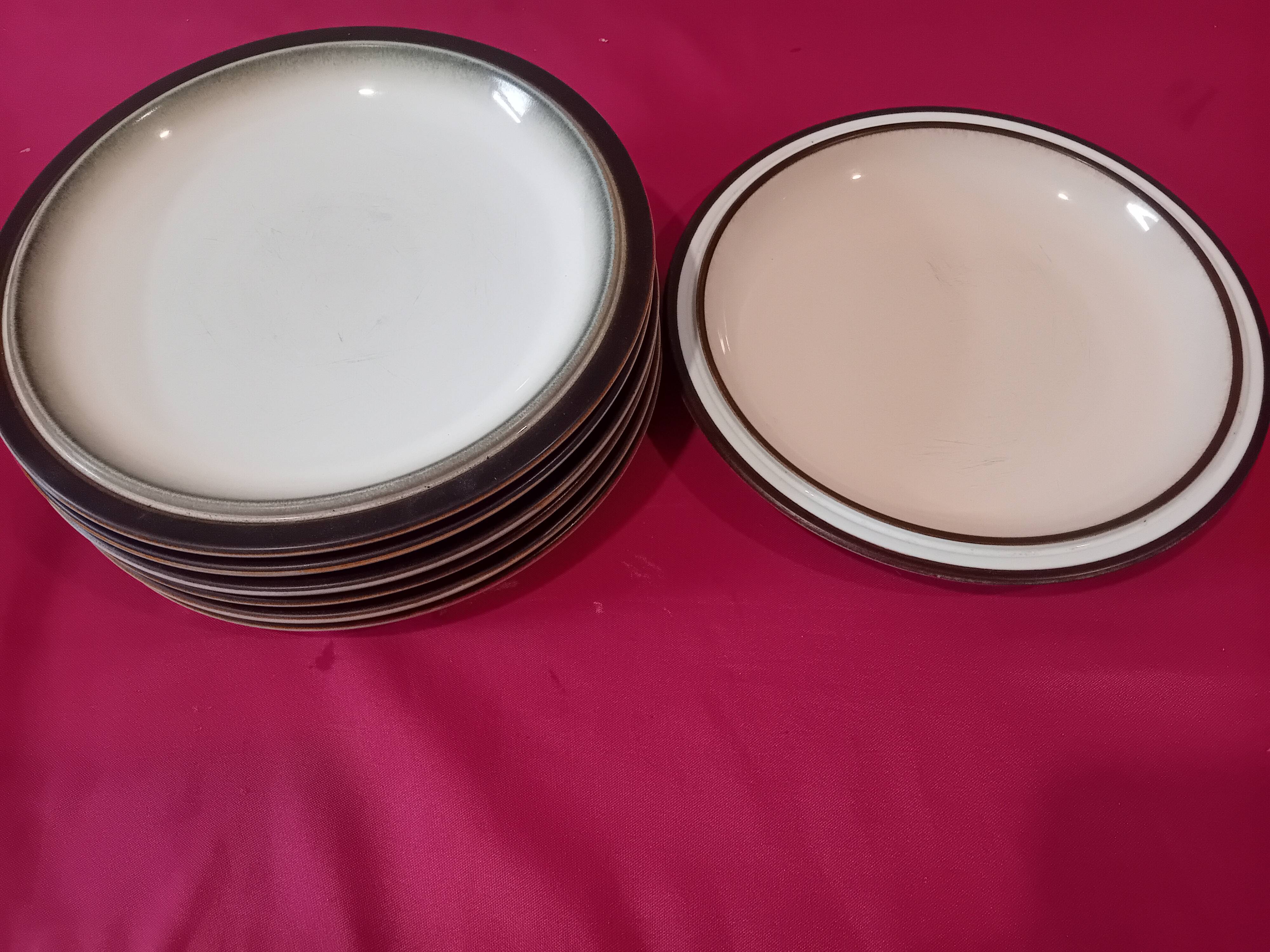 Vintage: Set of 6 Denbry English Dinner Plates