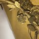 Gold and floral wall light