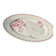 🍽️ Large antique oval dish – Opaque porcelain from Gien – Fuchsi decoration