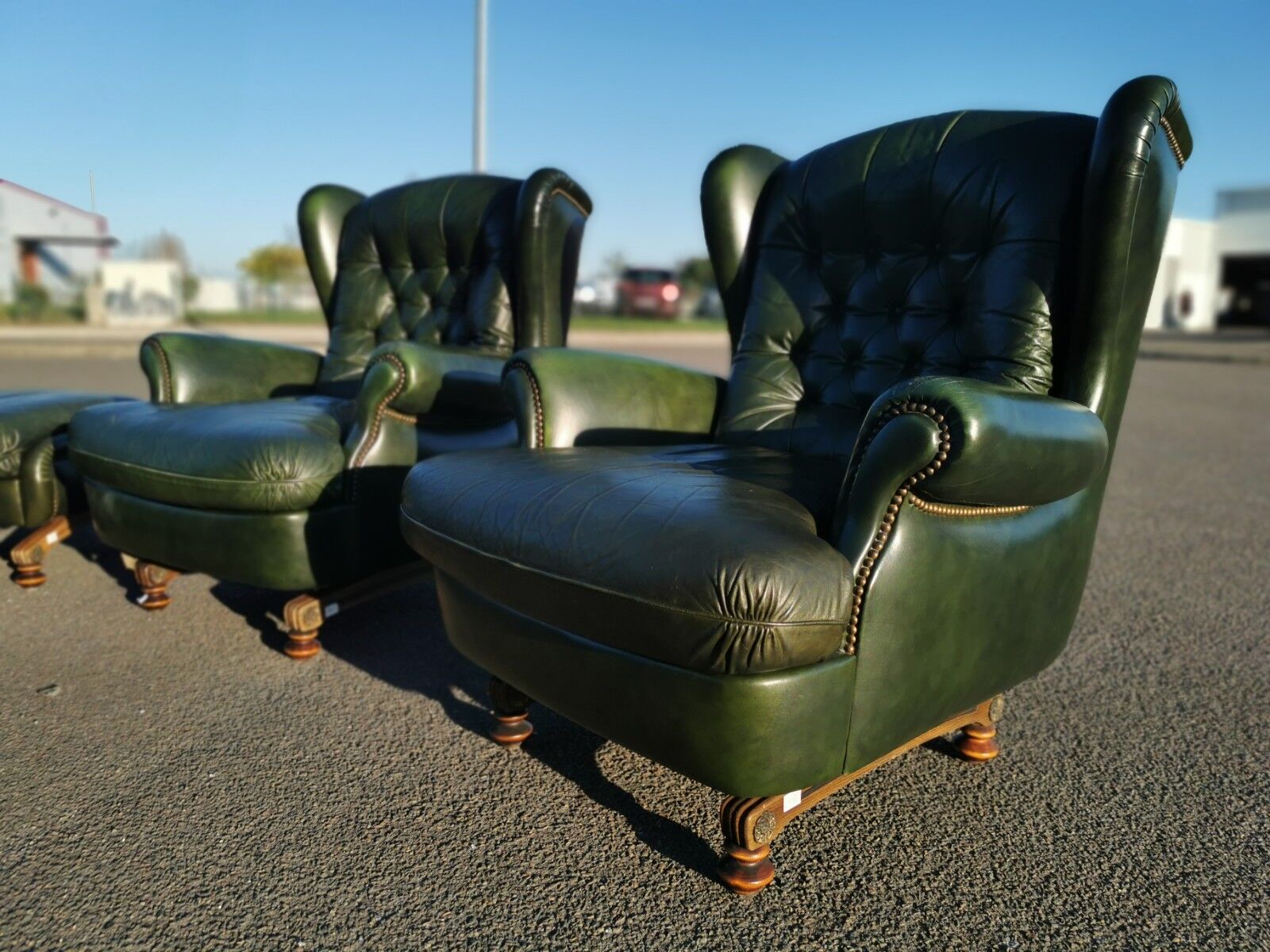 Canapé , 2 fauteuils et ottoman par Jean Prévost