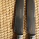 Lot 6 knives Ferrules flower shell blade bakelite steel