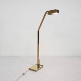 Lampadaire design en laiton lourd par Cassella, U.S.A. 1980's