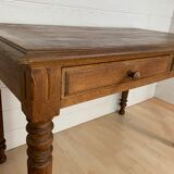 Farmhouse table louis Philippe style desk in oak