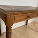 Table de ferme bureau style Louis Philippe en chêne