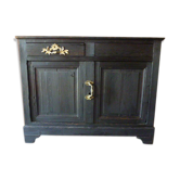Burnt wooden buffet shou-sugi-ban