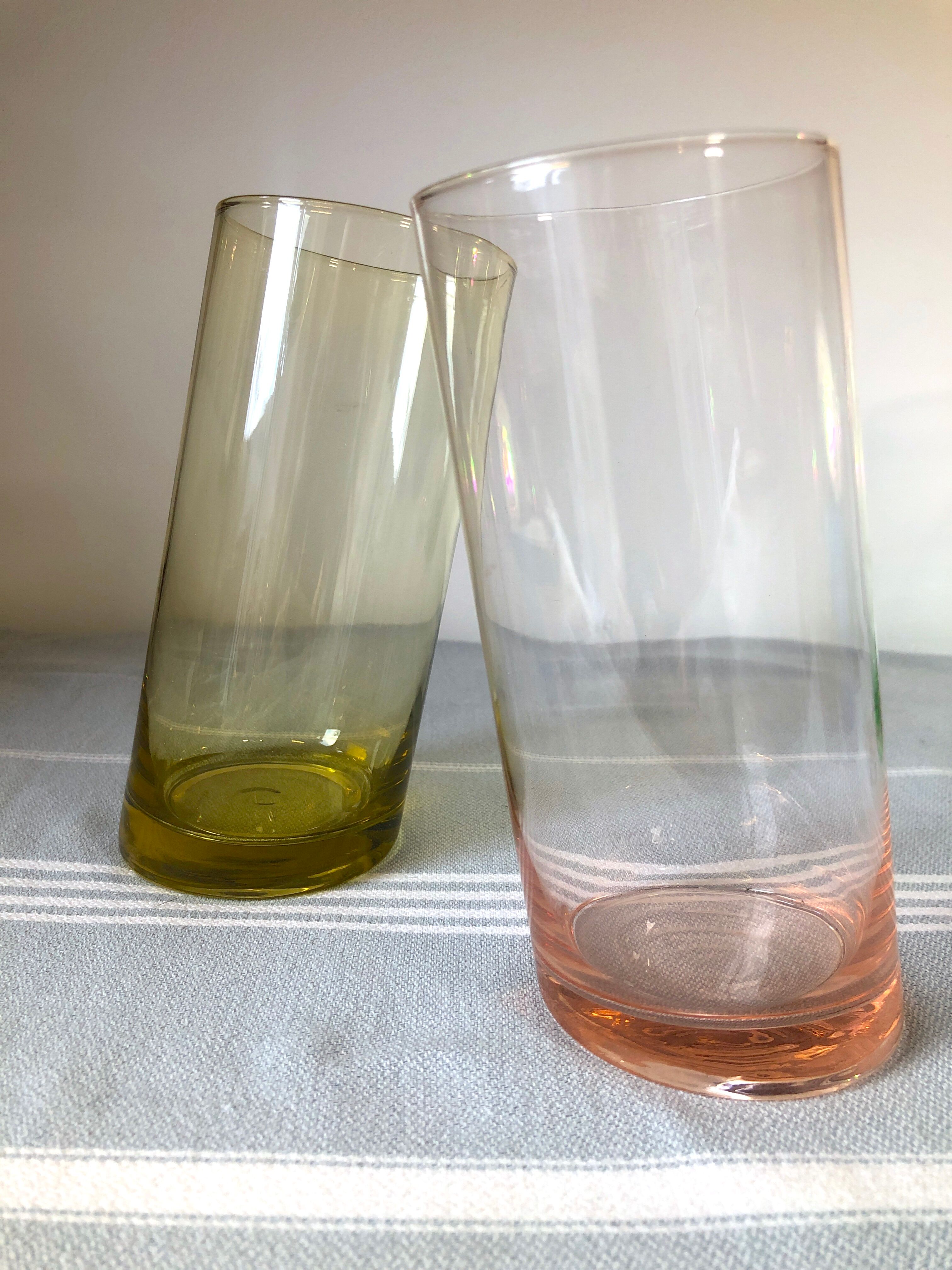 Vintage colorful design glasses year 70-80