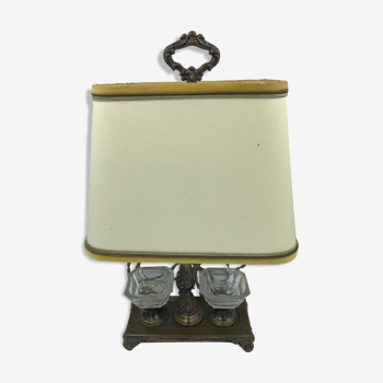 Lamp with bronze steel