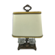 Lampe de bureau  bouillotte avec acier en bronze vintage