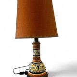 Vintage orange Portuguese table lamp