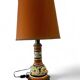 Vintage orange Portuguese table lamp
