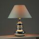 Vintage eglomisé glass lamp, 1970