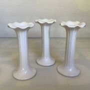Trio of flower candle holders Fereiras Portugal