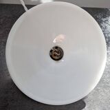 Old hanging lamp in white opaline Art Deco 1930 Ø 24.7 cm