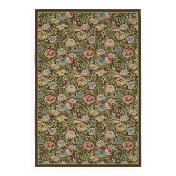 Handmade Vintage Flatweave Needlepoint Kilim 186 cm x 277 cm