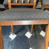 Series of 6 chairs at the etruscan directoire d'epoque in mahogany, 1800