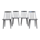 Série de quatre chaises scandinave vintage par Folke Pâlsson, modèle J77