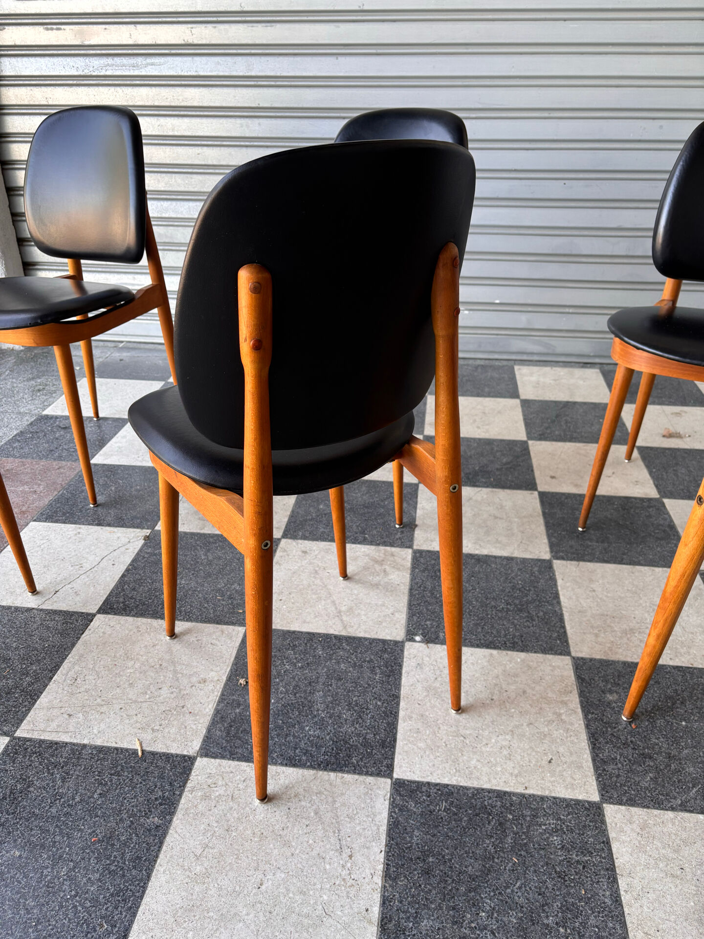 Set of 6 Pegase Baumann chairs