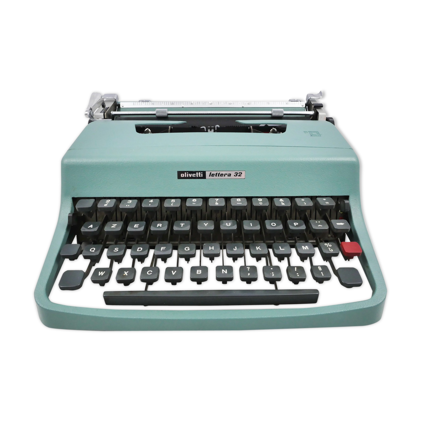 Olivetti Lettera 32 blue typewriter