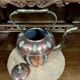 Orientalist kettle in hammered copper, 19th century, pretty shape with chiseled decorations