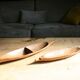Ethnic dishes in exotic wood