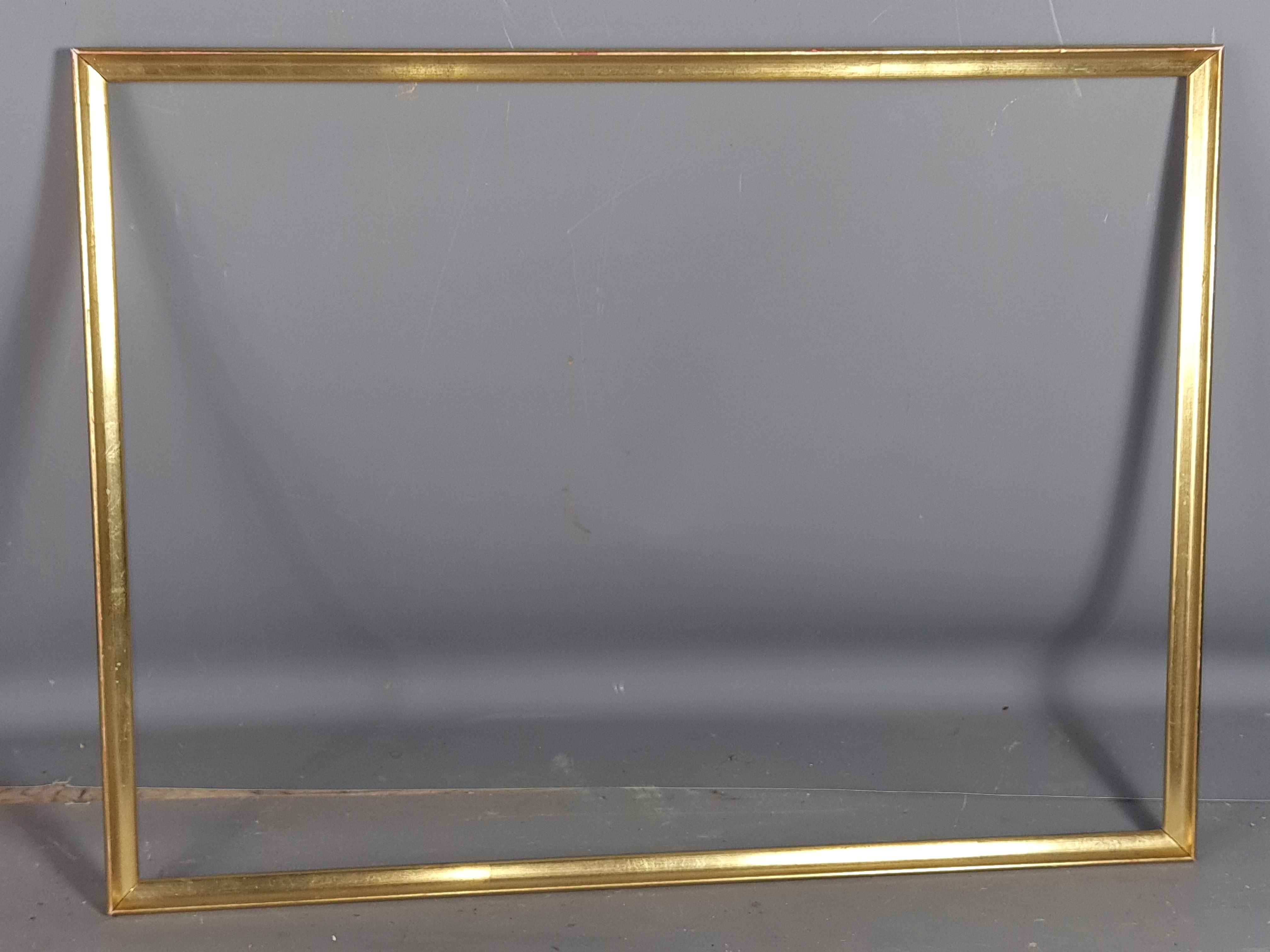 Frame baguette wood gilding gold leaf 56x42 foliage 54x40 cm good used SB