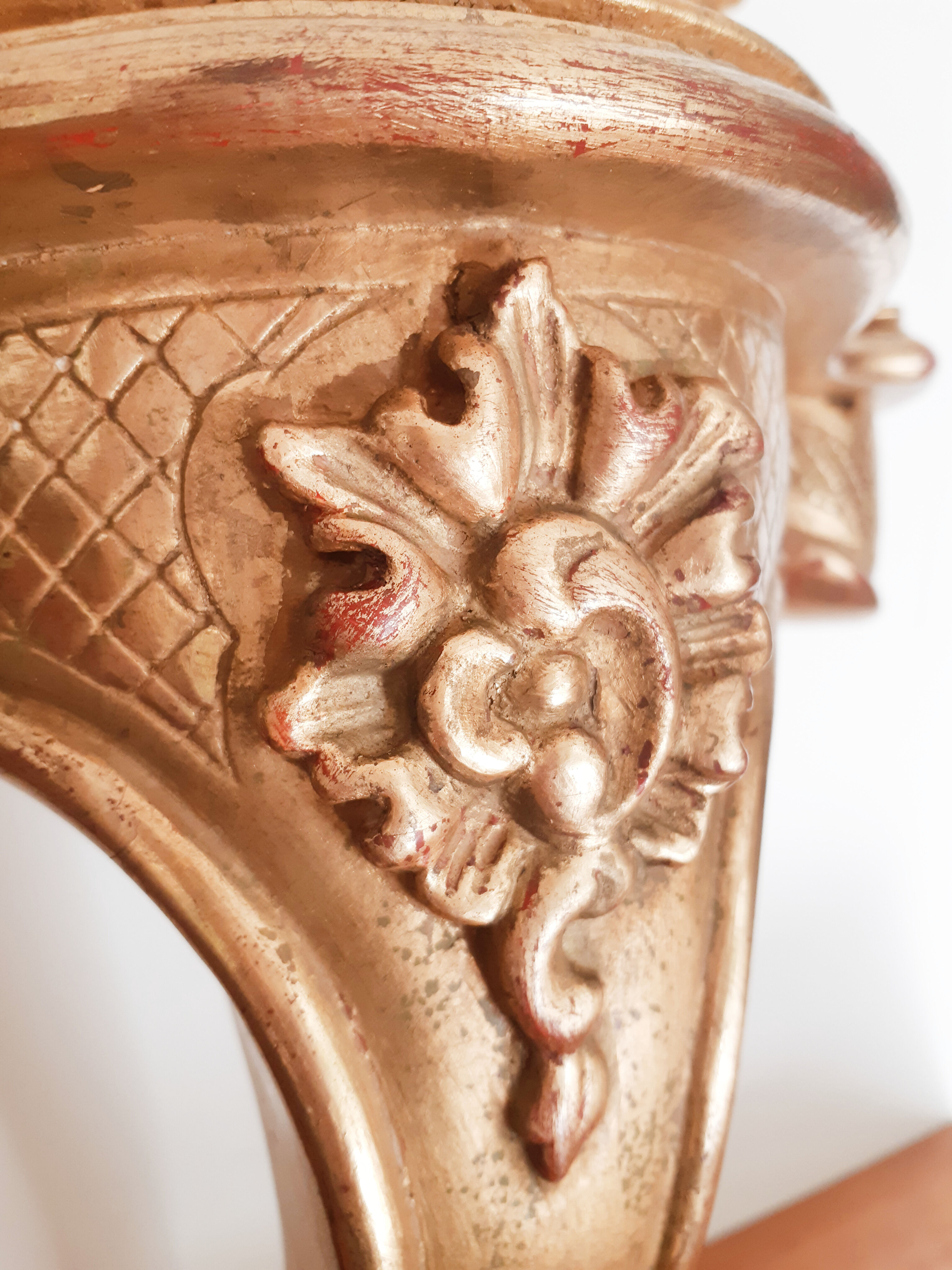 Miroir et console dorées, vintage français