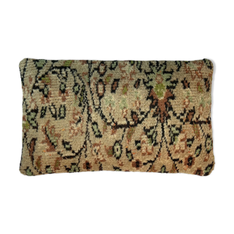 Housse de coussin de tapis turc vintage, 30 x 50 cm