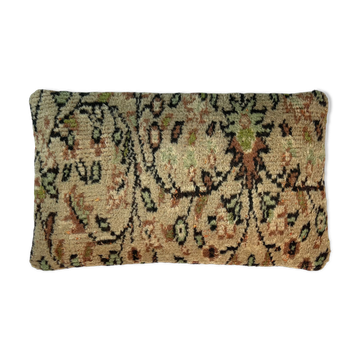 Housse de coussin de tapis turc vintage, 30 x 50 cm