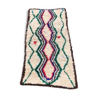 Azilal rug in handmade wool and cotton
