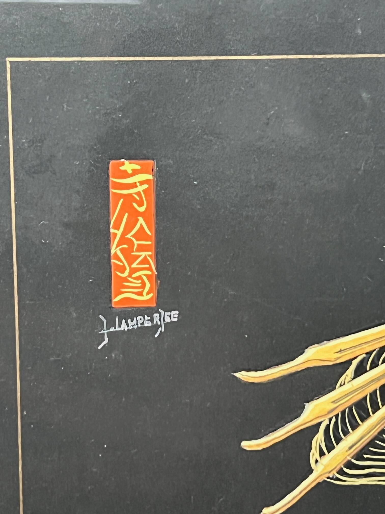 Pair of gouaches "Actors of the Kabuki Theater".