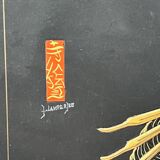 Pair of gouaches "Actors of the Kabuki Theater".