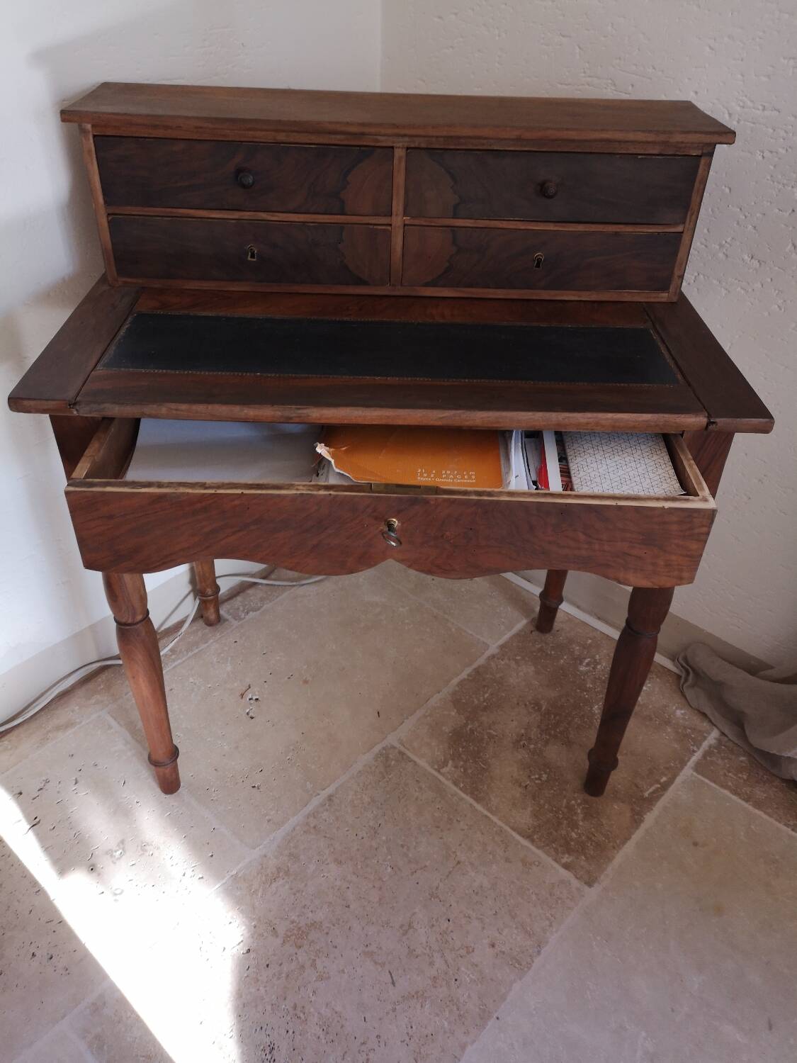 Louis Philippe style stepped lady's desk