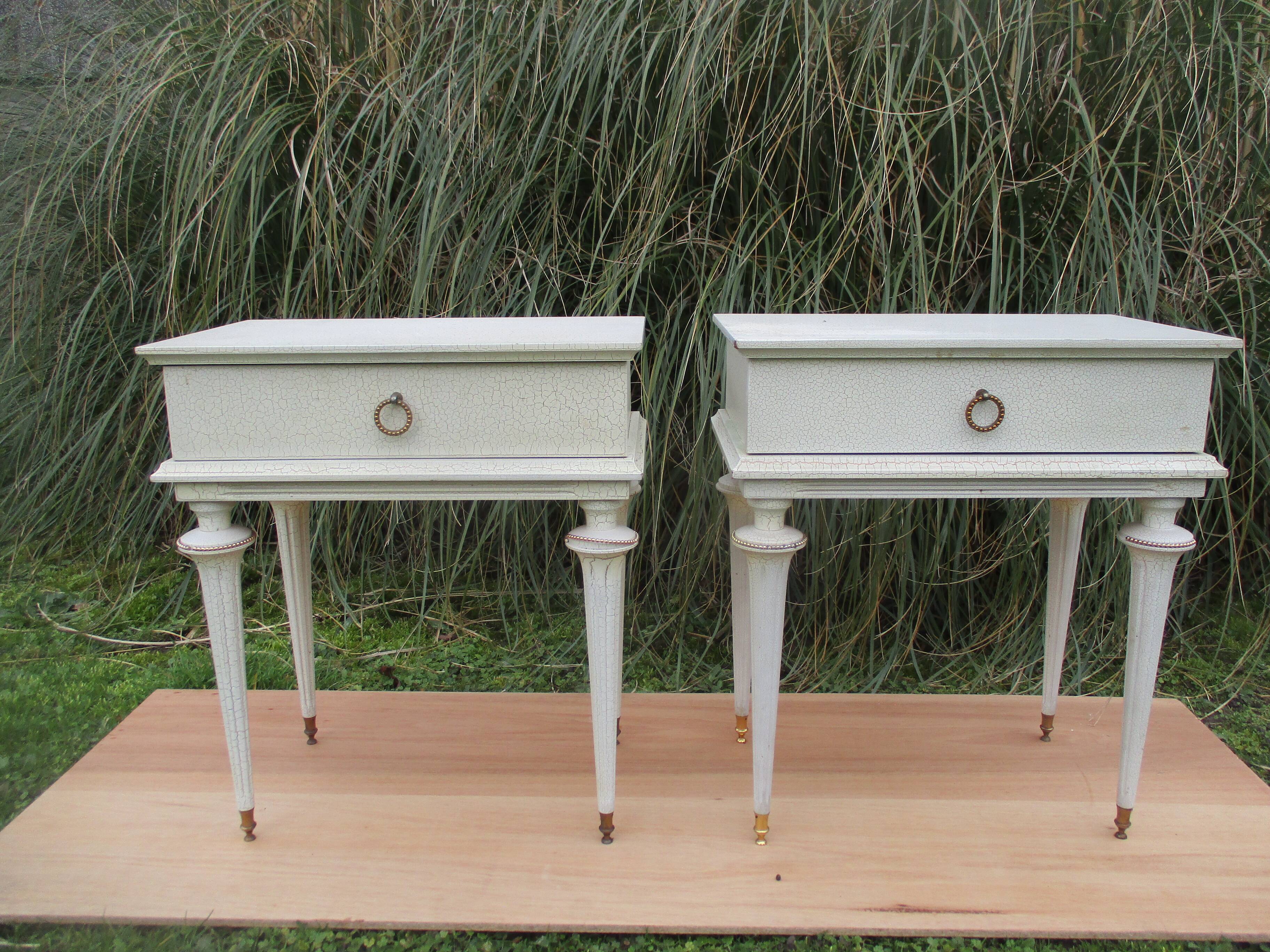 Pair of Bedside Table Vintage 70's Years
