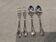 2 spoons 2 forks silver plated dessert Christofle Marly