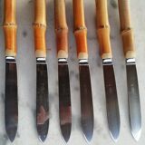 Bamboo handle knives