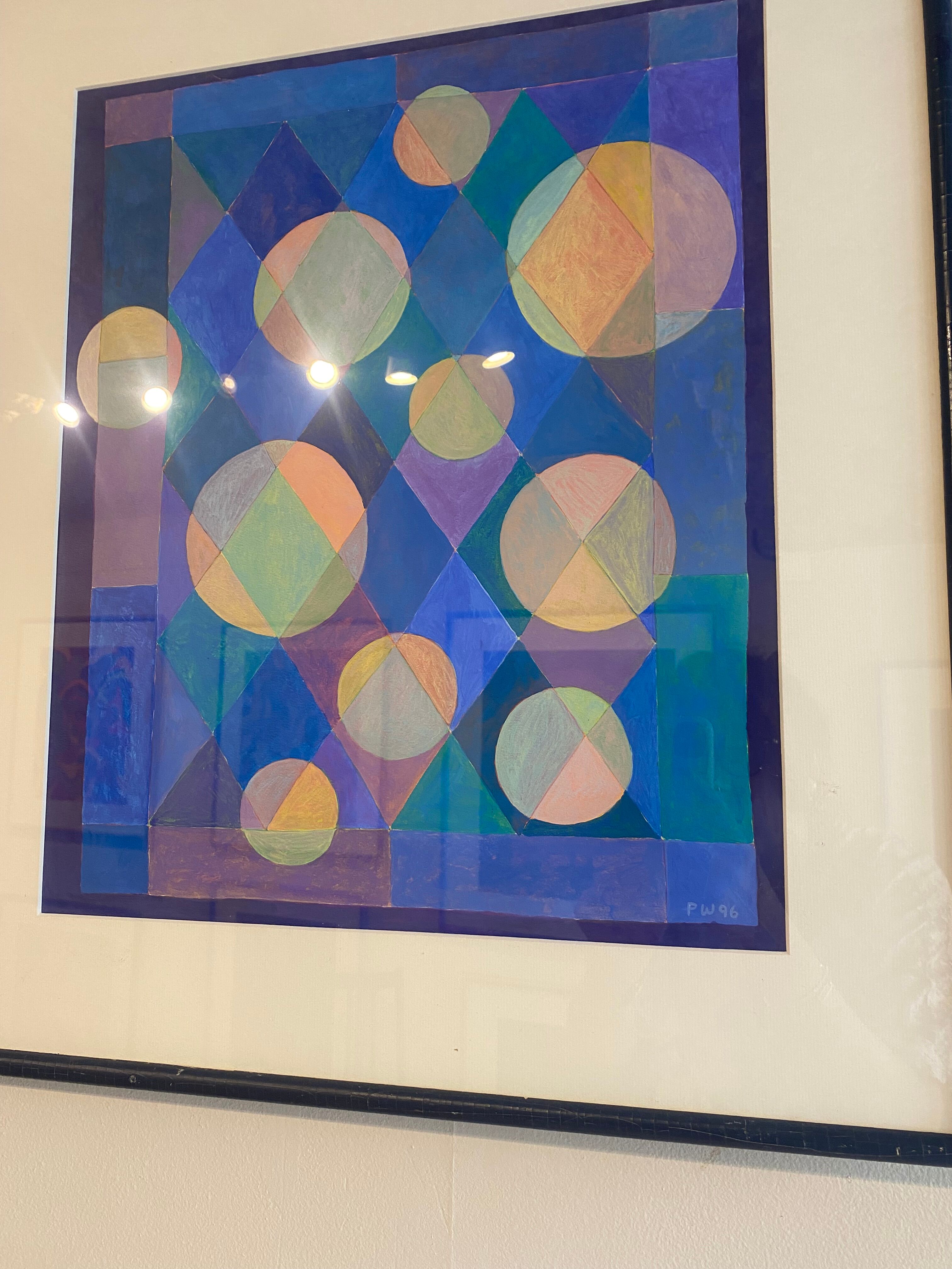 Tableau Pierre Wittmann Rond 1980