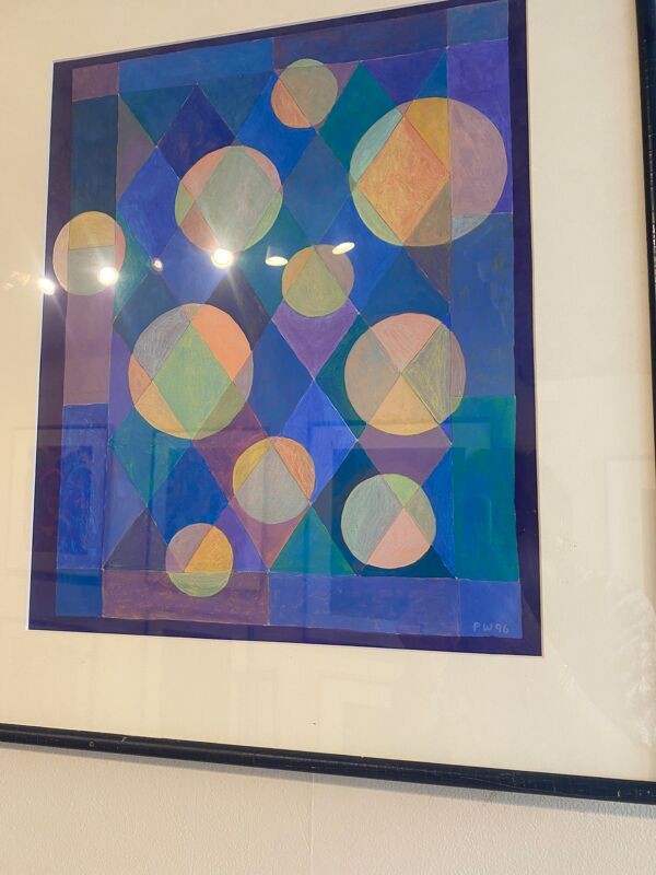 Tableau Pierre Wittmann Rond 1980