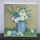 Oil painting on canvas, bouquet of flowers