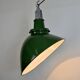 Large Industrial Green Enamel Factory Pendant Lamp from Benjamin, 1960s
