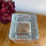 Cracked glass vase