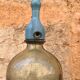 Siphon en verre bleu