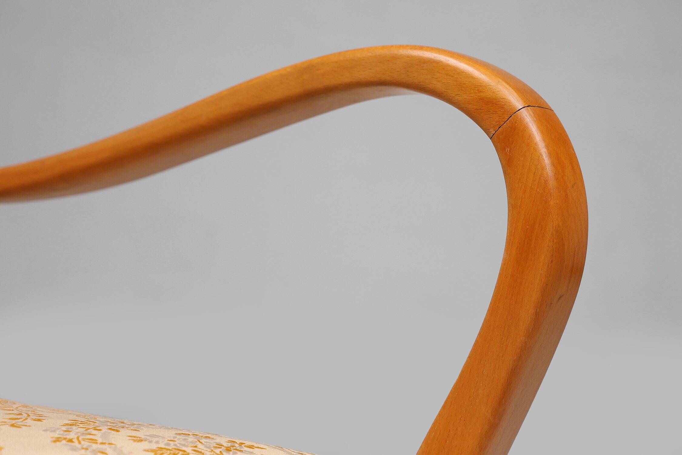 Art Deco Side Chair in Beech, France ca. 1940