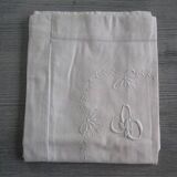 Antique embroidered pillowcase: 80x70cm