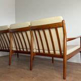 Scandinavian banquette in the style of Sven Ellekaer Eriksen from the 1960s.