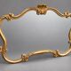 Large antique gilded mirror in Louis XV / rococo style.
