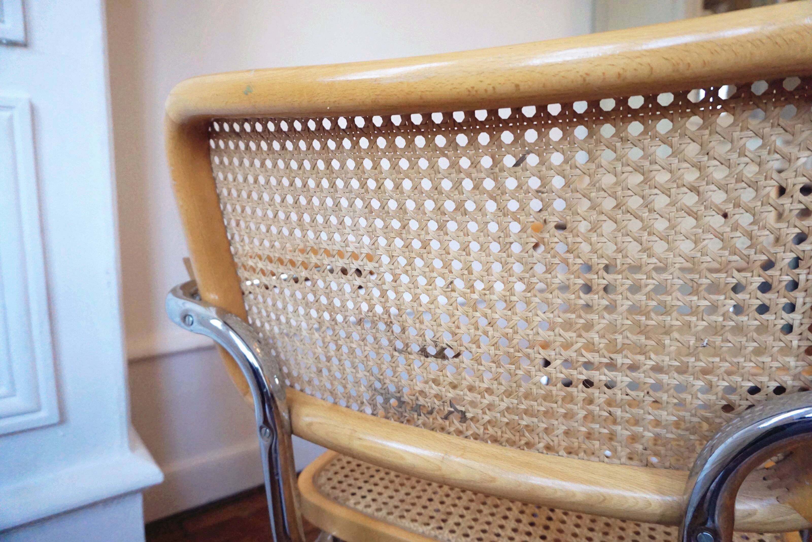 Pair of cesca B64 armchairs by Marcel Breuer