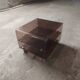 Plexiglas table on wheels, Eric Maville production