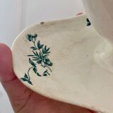 Saucière ancienne en terre de fer, modèle Mignon de Longwy