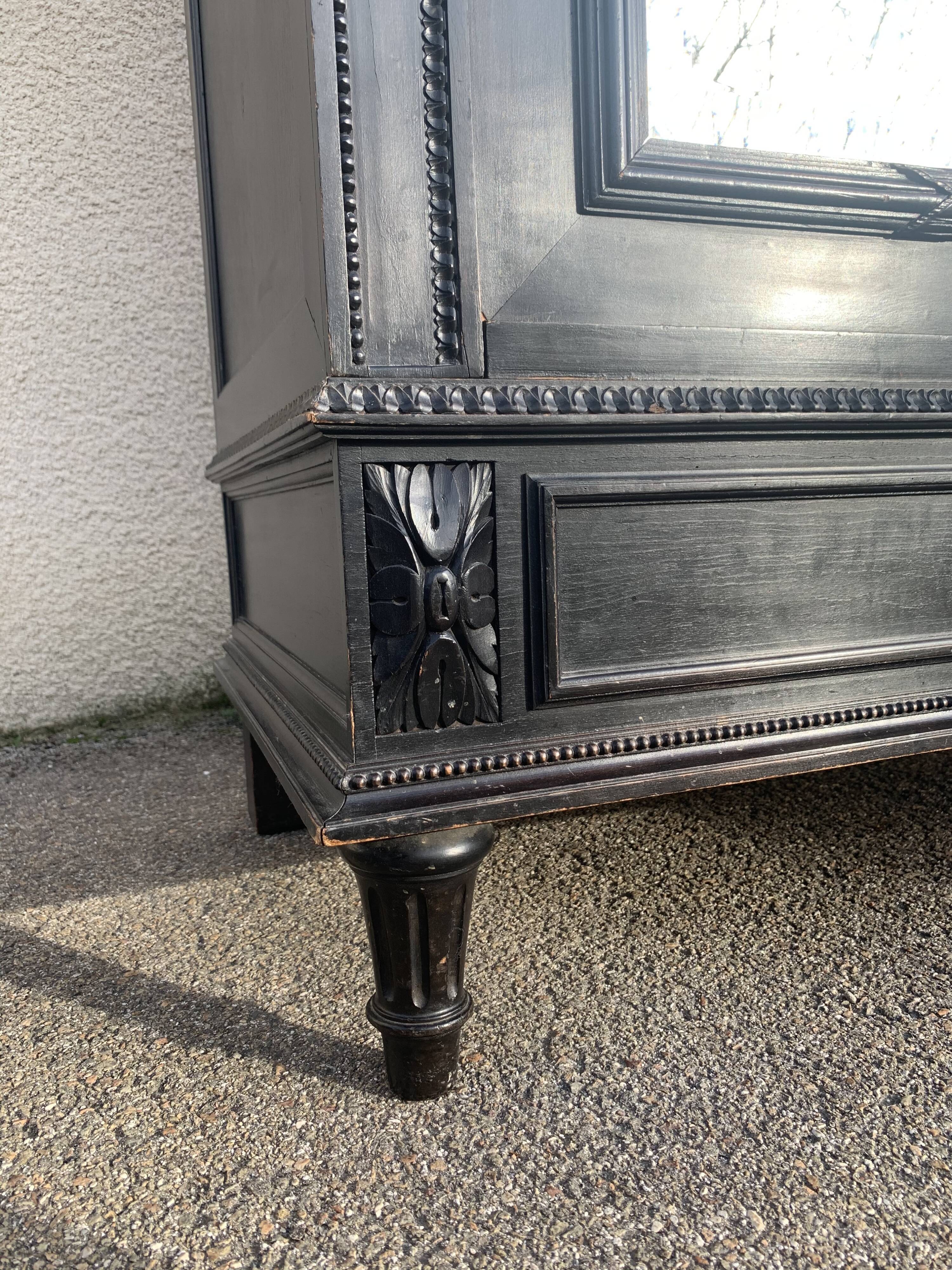 Black notary cabinet